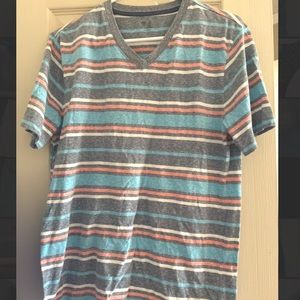 Mens Gap V neck striped tee